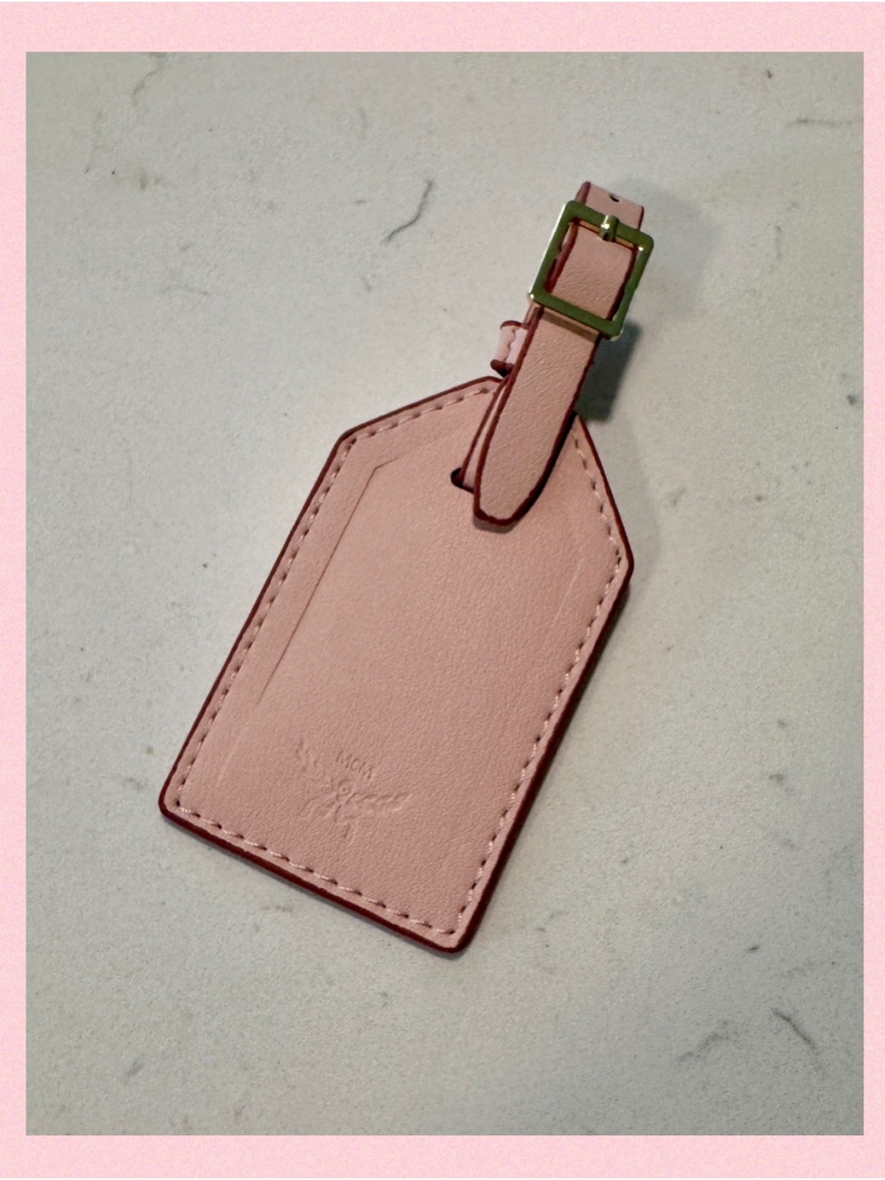 Pink Luggage Tag